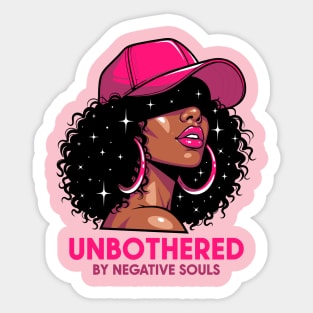 Unbothered By Negative Souls Sticker